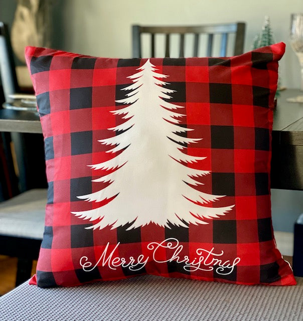 Xmas Tree Pillow Cover