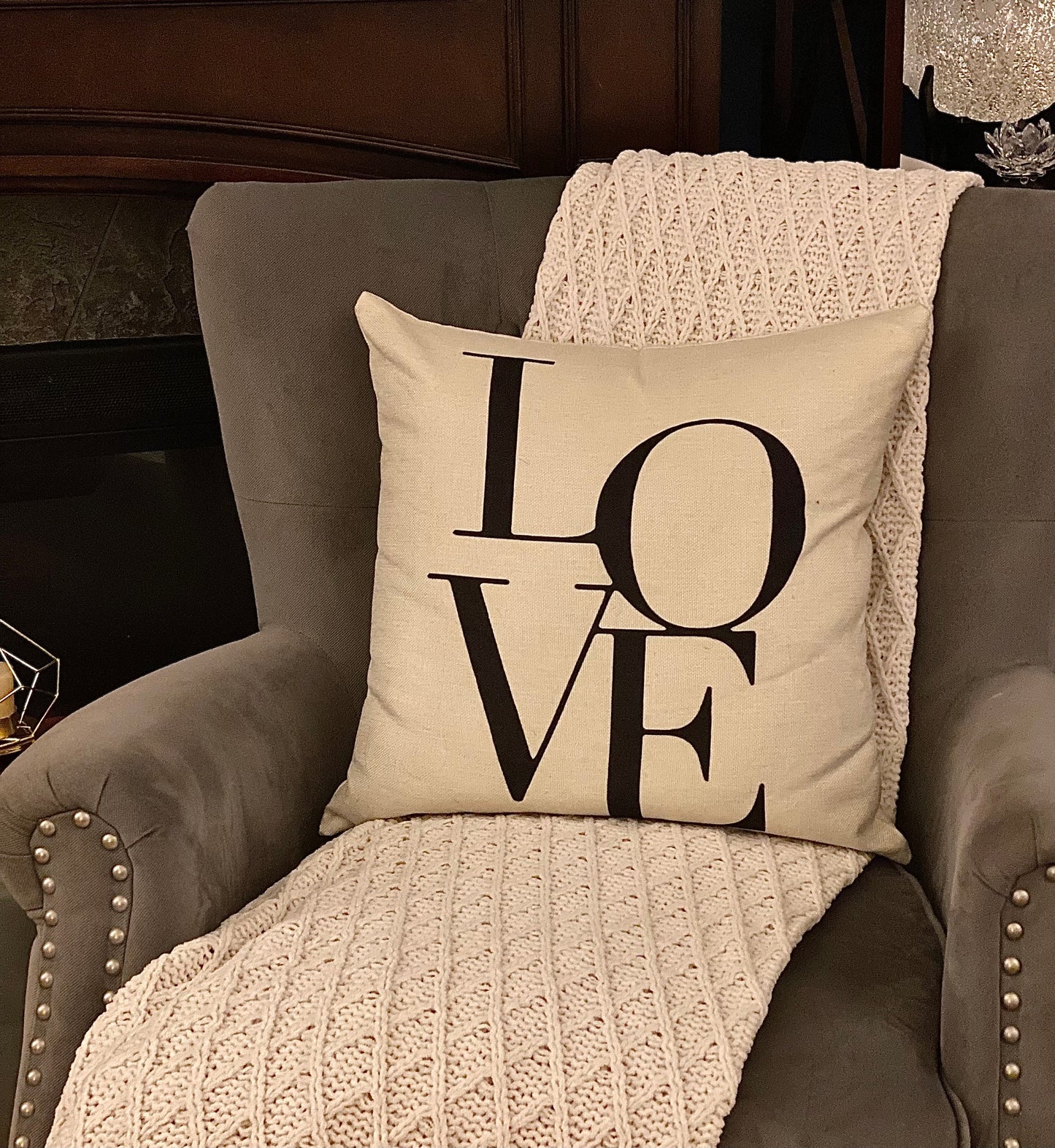 LOVE pillow - farmhouse collection