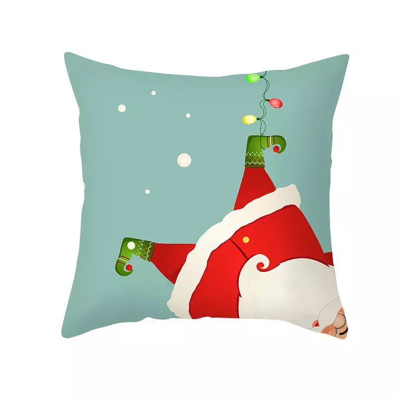 Playful Santa Christmas Pillow Cover